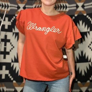Wrangler | Retro Ruffle Sleeve T-shirt